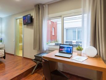 Chambre double avec cuisine