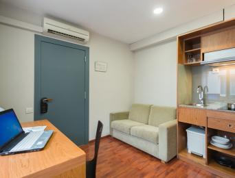 Chambre double avec cuisine