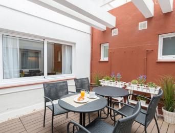 Chambre double avec cuisine