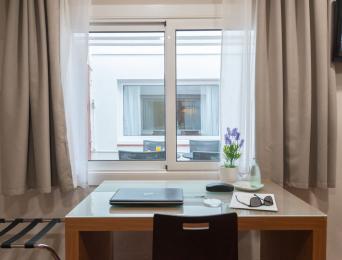 Chambre double avec cuisine