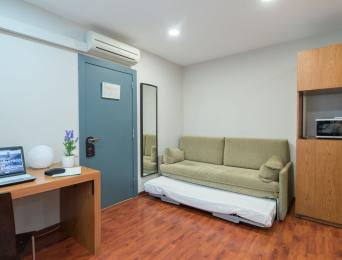 Chambre double avec cuisine