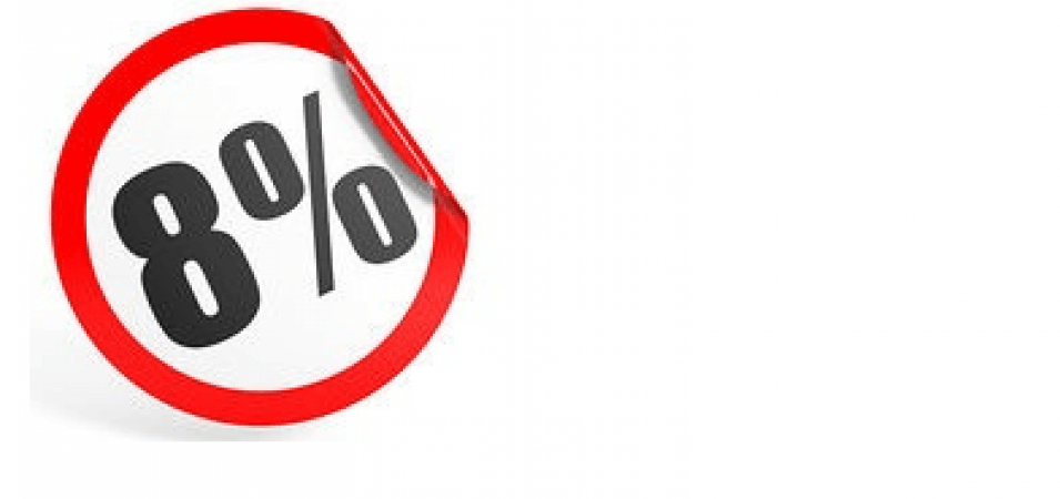 8% descompte